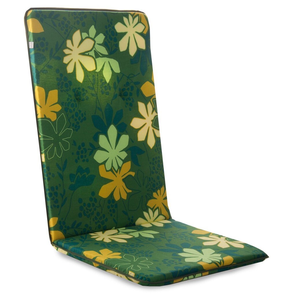 Krēsla spilvens Patio Basic, zaļš cena un informācija | Krēslu paliktņi | 220.lv