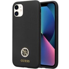 Guess GUHCN614DGPK iPhone 11 | Xr 6.1" czarny|black hardcase Silicone Logo Strass 4G цена и информация | Чехлы для телефонов | 220.lv