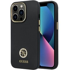 Guess GUHCP13LM4DGPK iPhone 13 Pro | 13 6.1" czarny|black hardcase Silicone Logo Strass 4G цена и информация | Чехлы для телефонов | 220.lv