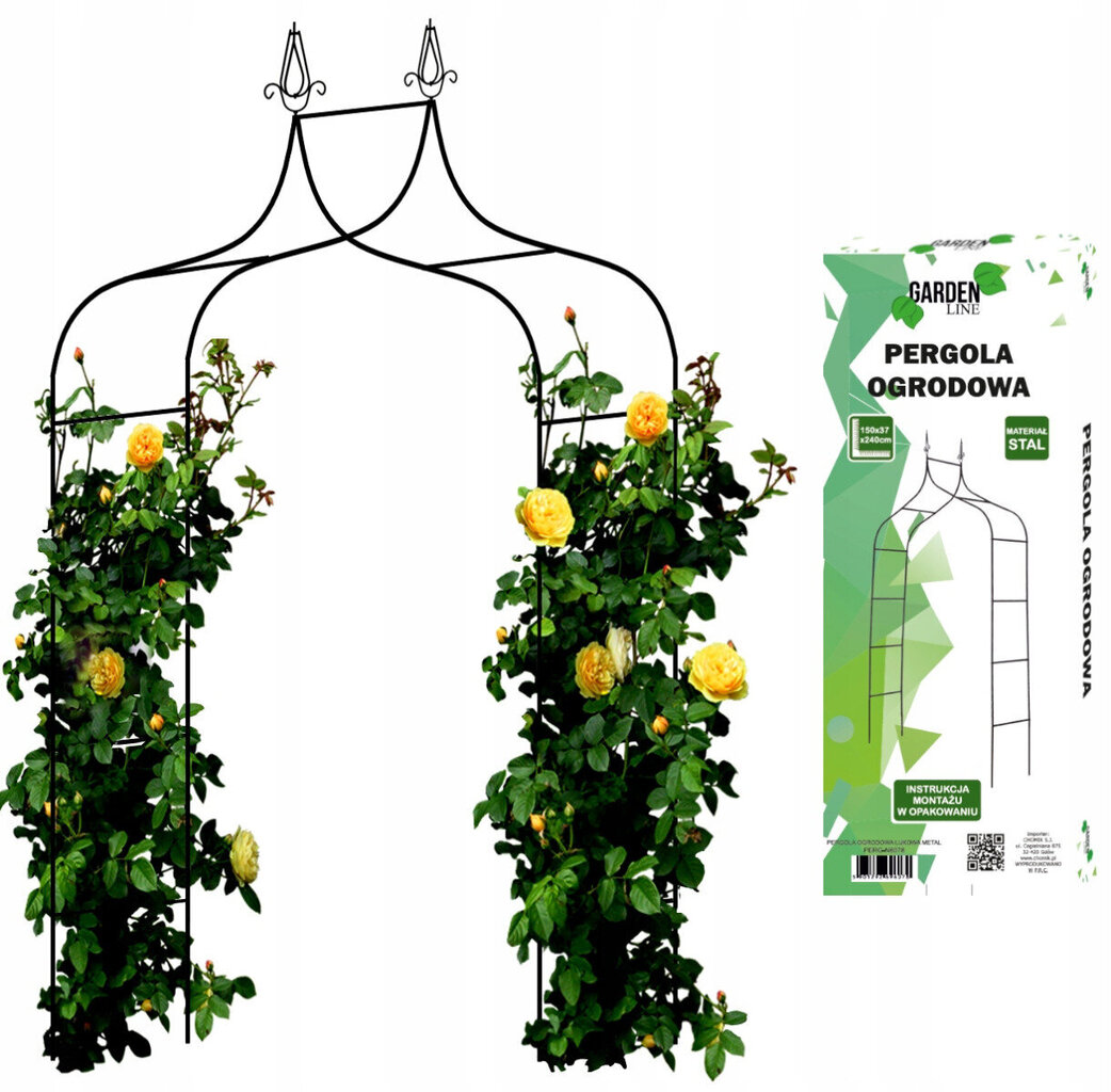 GardenLine ziedu arka, 240 cm cena un informācija | Ziedu statīvi, puķu podu turētāji | 220.lv