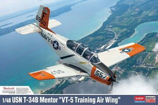 Līmējošais modelis Academy 12361 USN T-34B Mentor VT-5 Training Air Wing 1/48 цена и информация | Склеиваемые модели | 220.lv