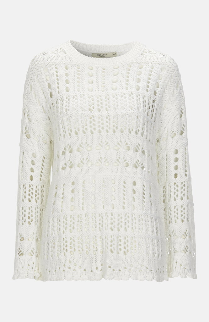 Cellbes sieviešu džemperis HOLLY, balts cena un informācija | Sieviešu džemperi | 220.lv