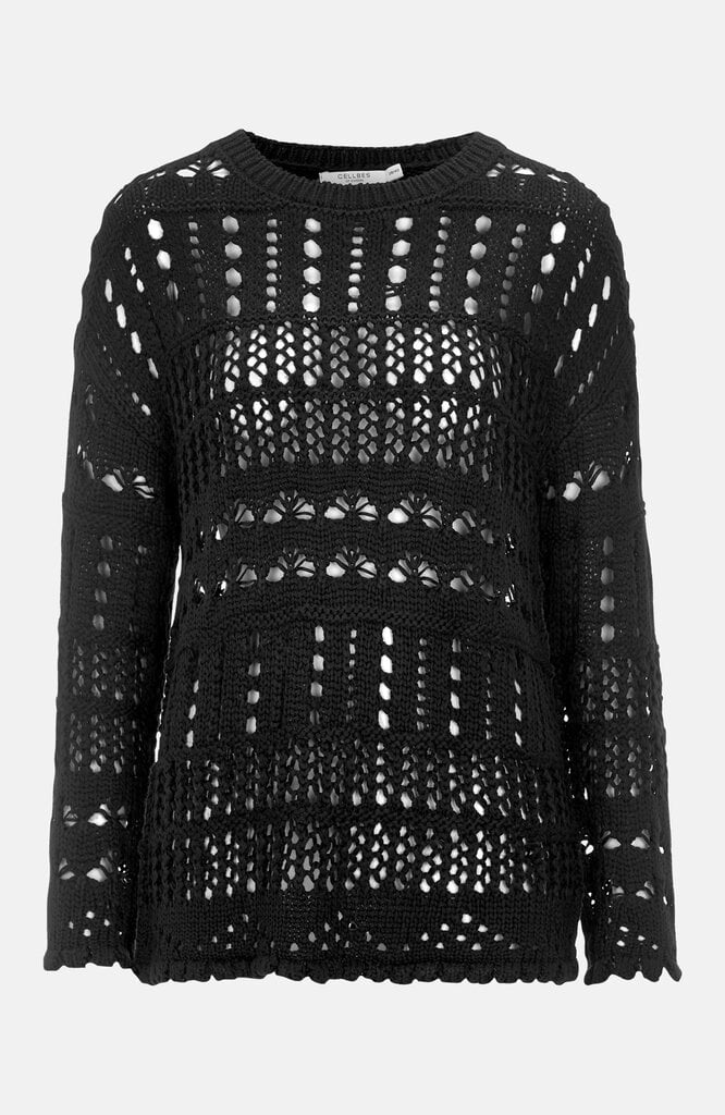 Cellbes sieviešu džemperis HOLLY, melns cena un informācija | Sieviešu džemperi | 220.lv