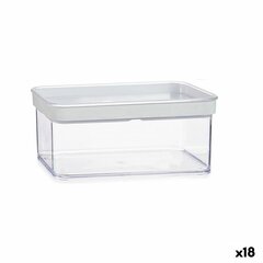 яс Прозрачный Силикон полистирол ABS 1,1 L 10,5 x 9 x 21 cm (18 штук) цена и информация | Посуда для хранения еды | 220.lv