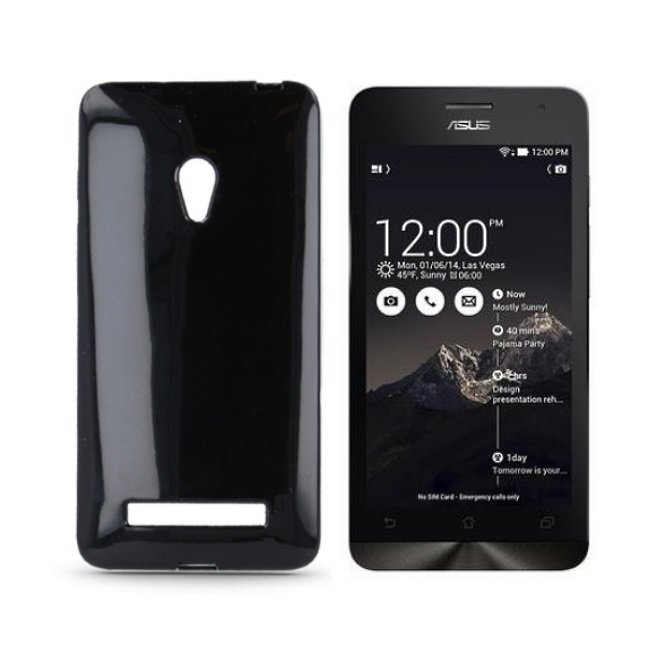 Forcell Jelly Back Case Asus Zenfone 5 A500KL silikongēla telefona apvalks Melns цена и информация | Telefonu vāciņi, maciņi | 220.lv