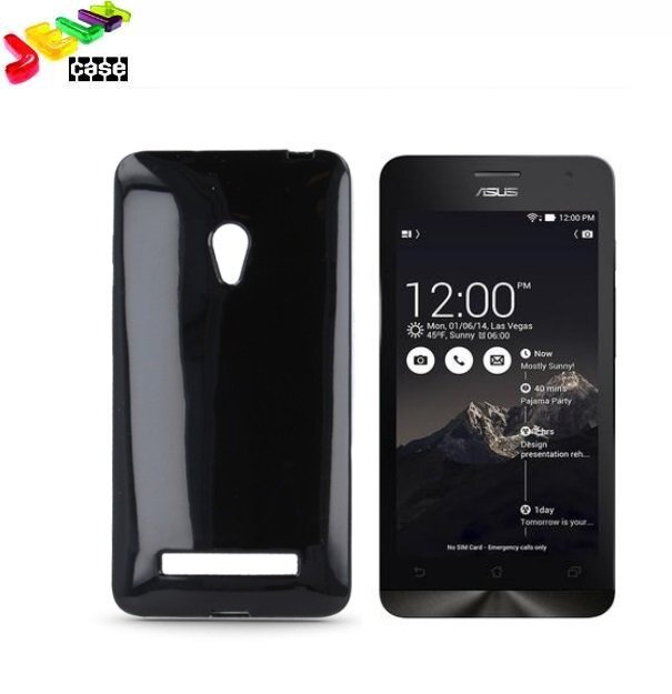Forcell Jelly Back Case Asus Zenfone 5 A500KL silikongēla telefona apvalks Melns cena un informācija | Telefonu vāciņi, maciņi | 220.lv