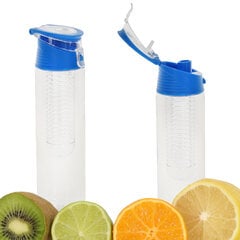 Бутылка для воды с контейнером для фруктов К91, 800 мл, черная цена и информация | Бутылки для воды | 220.lv