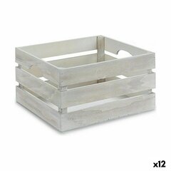 Декоративный шкафчик Белый Деревянный 36 x 18 x 26 cm (12 штук) цена и информация | Ящики для вещей | 220.lv