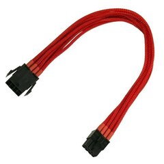Nanoxia 8-Pin PCI-E extension cable 30cm red цена и информация | Кабели и провода | 220.lv
