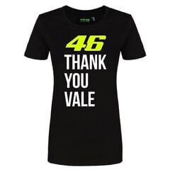 T-krekls sievietēm Valentino Rossi VR46, melns цена и информация | Женские футболки | 220.lv