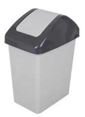 Контейнер для мусора Ecosolution 25L 37,5x37,5x39см тёмно-серый/жёлтый цена и информация | Мусорные баки | 220.lv