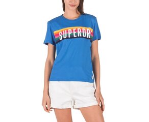 T-krekls sievietēm Superdry G60143ST, zils цена и информация | Женские футболки | 220.lv