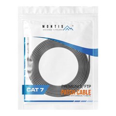 Montis KABEL SIECIOWY S/FTP MT041-15 CAT.7 Сетевой кабель 15 м Черный Cat7 S/FTP (S-STP) цена и информация | Кабели и провода | 220.lv