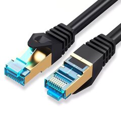 Montis KABEL SIECIOWY S/FTP MT041-15 CAT.7 Сетевой кабель 15 м Черный Cat7 S/FTP (S-STP) цена и информация | Кабели и провода | 220.lv