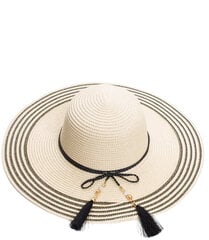 Pīta cepure no pīnēm un pērlītēm 17800-uniw, bēša cena un informācija | Sieviešu cepures | 220.lv
