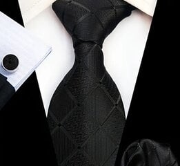 Мужской галстук с запонками и платком цена и информация | Галстуки, бабочки | 220.lv