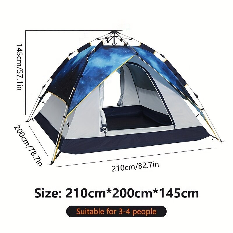 Pārnēsājama telts, zila cena un informācija | Teltis | 220.lv
