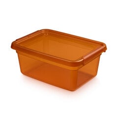 Orplast konteiners ar vāku un klipšiem, 28x38x16cm, 12,5L cena un informācija | Veļas grozi un mantu uzglabāšanas kastes | 220.lv