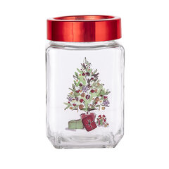 рождественская классическая чаша с красной крышкой 700 мл цена и информация | Посуда для хранения еды | 220.lv