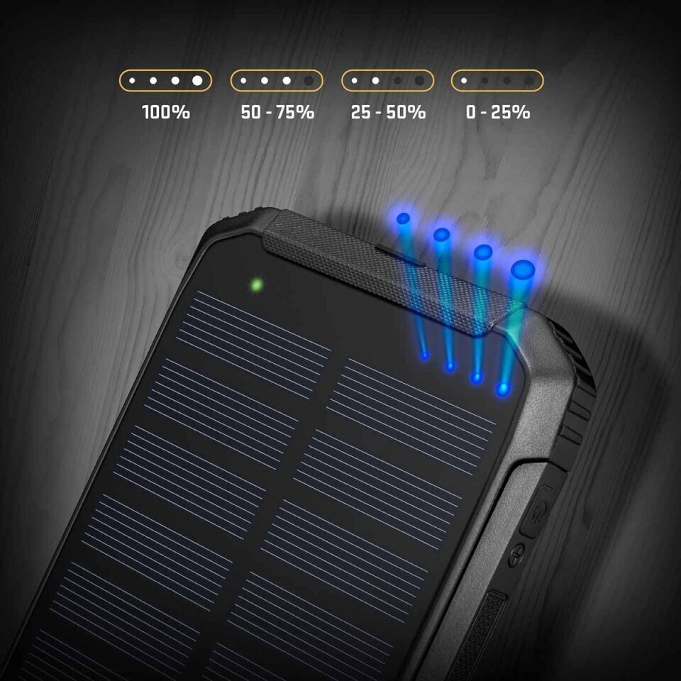 Solar Yenkee YPB1050 10000 mAh cena un informācija | Lādētāji-akumulatori (Power bank) | 220.lv