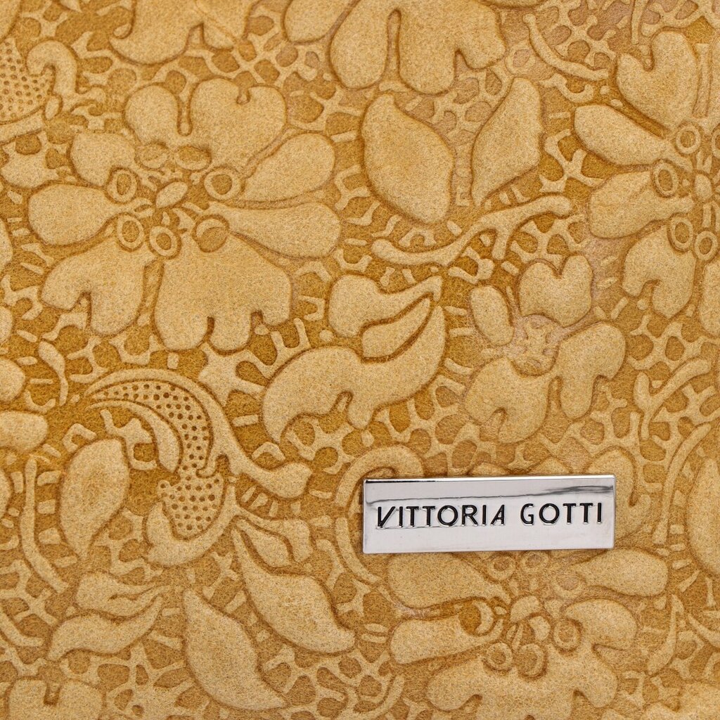 Ādas somiņa universāls Vittoria Gotti, dzeltena TP-2V80049jru cena un informācija | Sieviešu somas | 220.lv