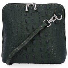 Ādas somiņa Genuine Leather, zaļa TP-218cocobziel цена и информация | Женские сумки | 220.lv