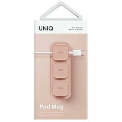 UNIQ Pod Mag magnetyczny organizer do kabli + baza różowy|blush pink цена и информация | Кабели и провода | 220.lv