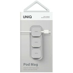 UNIQ Pod Mag magnetyczny organizer do kabli + baza szary|chalk grey цена и информация | Кабели и провода | 220.lv