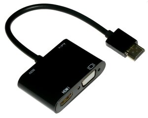 XtendLan HDMI/VGA, 0.2 m cena un informācija | Kabeļi un vadi | 220.lv