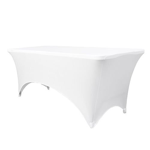 Galdauta pārklājs galdam 180 cm, balts cena un informācija | Krēslu paliktņi | 220.lv