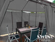 Dārza telts ar LED apgaismojumu Swing & Harmonie, 4 x 3 x 2.5 m, pelēka cena un informācija | Dārza nojumes un lapenes | 220.lv