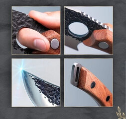 Нож Huusk, 15,7 см, коричневый цена и информация | Ножи и аксессуары для них | 220.lv