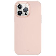 UNIQ etui Lino Hue iPhone 15 Pro Max 6.7" Magclick Charging różowy|blush pink цена и информация | Чехлы для телефонов | 220.lv