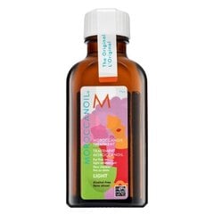 Moroccanoil Treatment Light Limited Edition масло для мягкости и блеска 50 мл цена и информация | Распылите крем-спрей на волосы на расстоянии 20-25 см, расчешите их расческой. | 220.lv