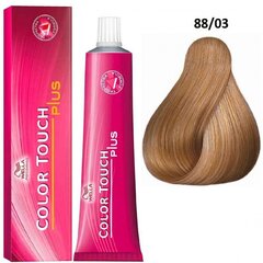 Matu krāsa Wella Professionals Color Touch Plus, 88/03 Intense Light Golden Natural Blonde, 60 ml cena un informācija | Matu krāsas | 220.lv