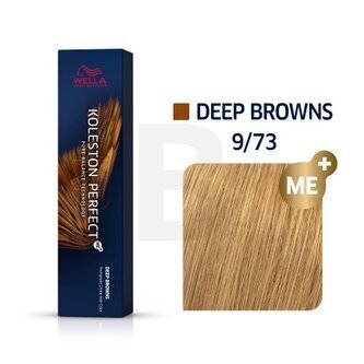 Matu krāsa Wella Professionals Koleston Perfect Me+, 9/73 Very Light Blonde/Brown Gold, 60 ml цена и информация | Matu krāsas | 220.lv