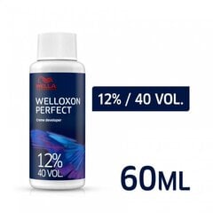 Oksidējošā emulsija Wella Professionals Welloxon Perfect Creme Developer 12% 40, 60 ml цена и информация | Краска для волос | 220.lv