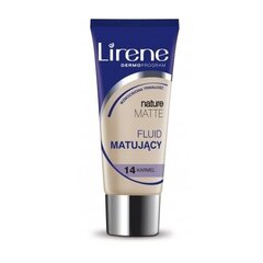 Основа под макияж Lirene Nature Matte Foundation №14 Карамель, 30 мл цена и информация | Пудры, базы под макияж | 220.lv