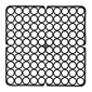 Izlietnes režģis 27,5x27,5 cm melns цена и информация | Virtuves piederumi | 220.lv