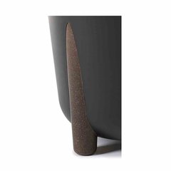 Puķu pods Moss, 26x25 cm, juodas cena un informācija | Puķu podi | 220.lv