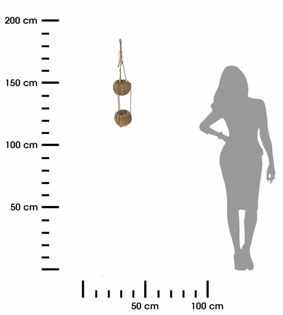 Piekaramais puķu pods, 72 cm cena un informācija | Puķu podi | 220.lv