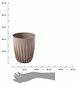 Puķu pods Stripped ECO Coffee, 19x19x23 cm cena un informācija | Puķu podi | 220.lv