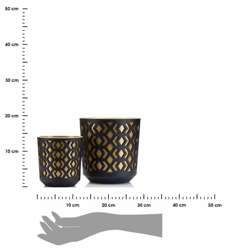 Puķu podu komplekts Etnic, 19,5x20,1 cm cena un informācija | Puķu podi | 220.lv