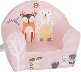 Bērnu krēsls Delsit, 51x33x42 cm, rozā cena un informācija | Sēžammaisi, klubkrēsli, pufi bērniem | 220.lv