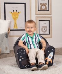 Bērnu krēsls Delsit, 51x33x42 cm, melns цена и информация | Детские диваны, кресла | 220.lv