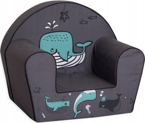Bērnu krēsls Delsit, 51x33x42 cm, melns цена и информация | Детские диваны, кресла | 220.lv