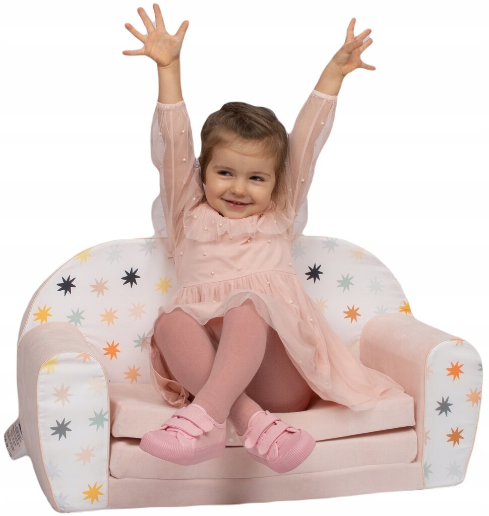 Bērnu dīvāns Delsit, pelēks цена и информация | Sēžammaisi, klubkrēsli, pufi bērniem | 220.lv