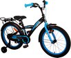 Bērnu velosipēds Volare Thombike, 18", melns/zils cena un informācija | Velosipēdi | 220.lv