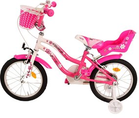 Bērnu velosipēds Volare Lovely, 16", rozā/balts, 2 rokas bremzes cena un informācija | Velosipēdi | 220.lv