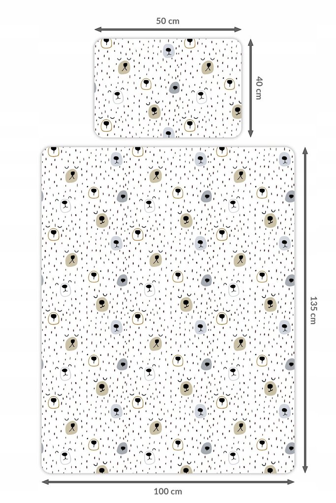 Bērnu gultas piederumu komplekts, 100x135, 2 daļas цена и информация | Bērnu gultas veļa | 220.lv